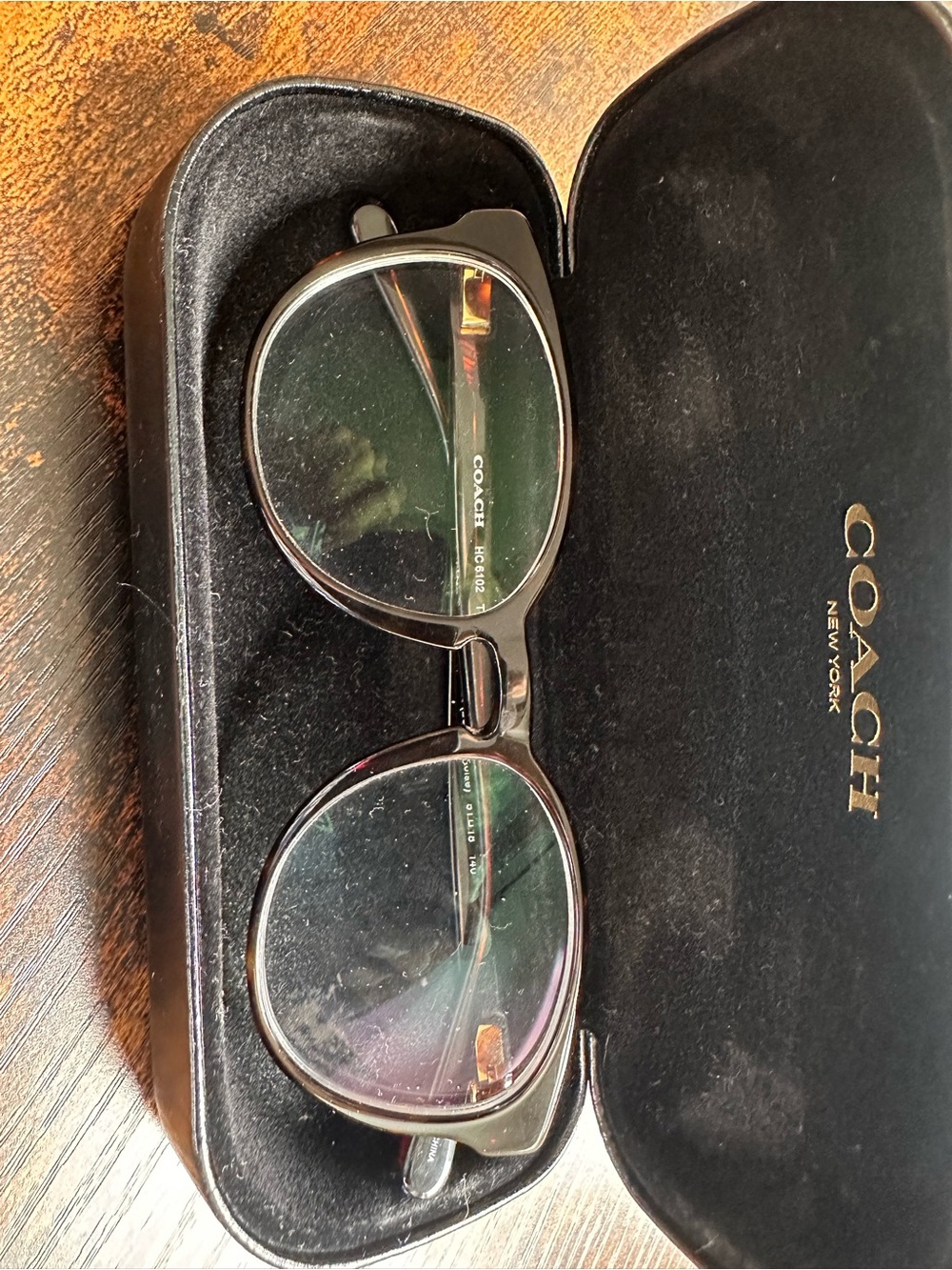Coach Women's Tortoiseshell Glasses - Brown/Black - Picture 4 of 7
